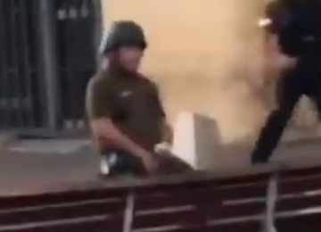 carabinero gesto vulgar quillota