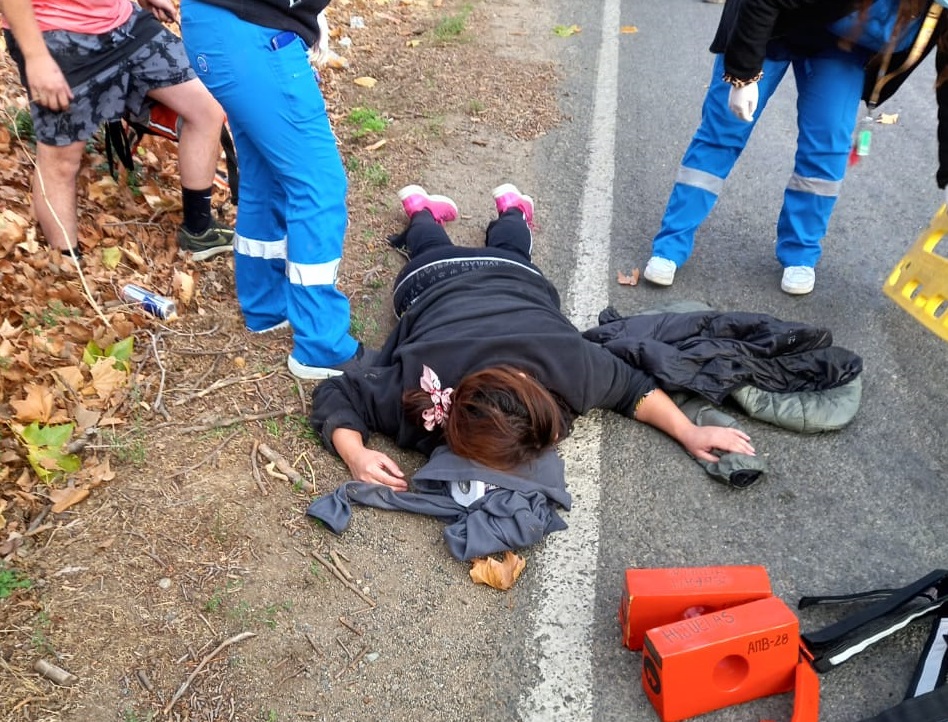 Victima de accidente en alameda Rabuco