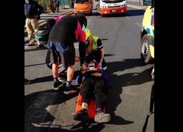 motociclista resultó lesionado en accidente de quillota