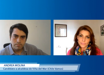 Andrea Molina candidata a alcaldesa de Viña del Mar entrevistada en Candidatos Frente al Micrófono