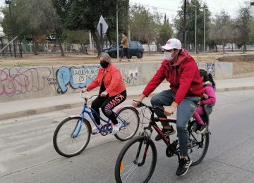 Franja deportiva "Elige Vivir Sano" en Villa Alemana