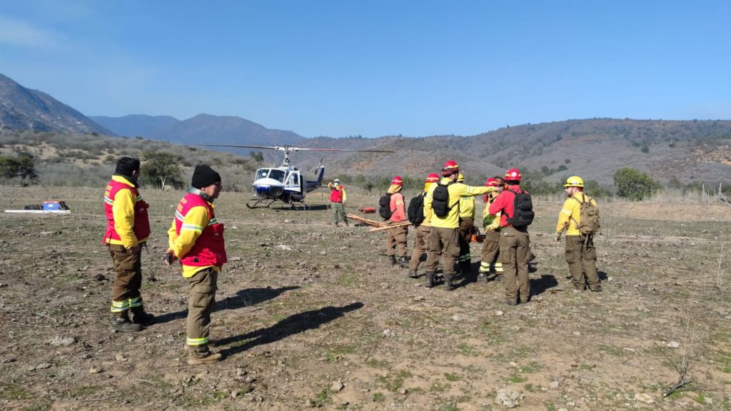 Incendio forestal la ligua