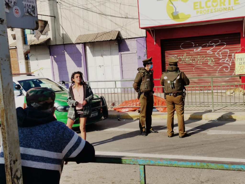 persona fallecida en la calle en quillota