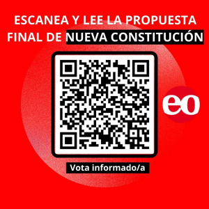 Código QR de descarga de propuesta final de nueva Constitución de Chile 2022