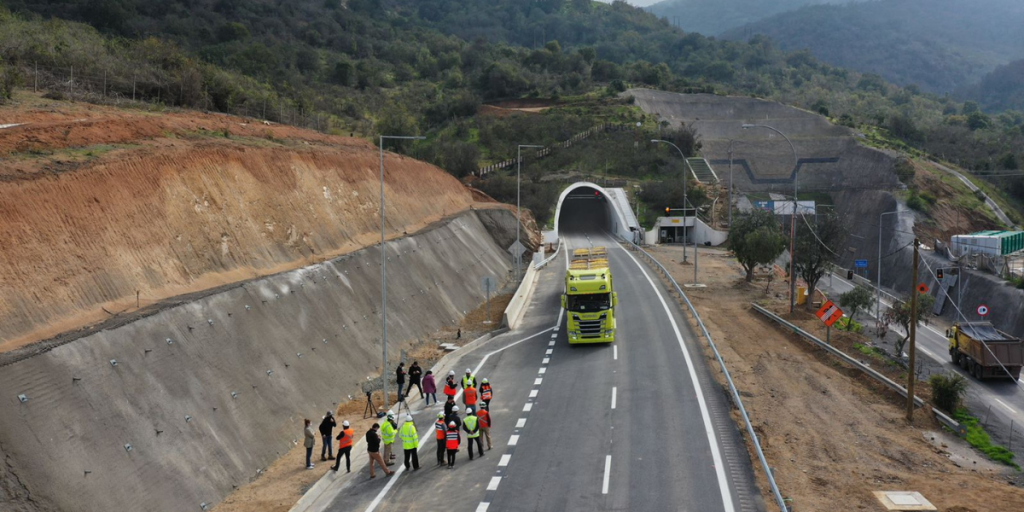 Comienza marcha blanca de tránsito por ambos sentidos de los túneles El Melón 1 y 2