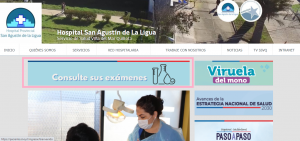 banner consulte sus exámenes en hospital la ligua