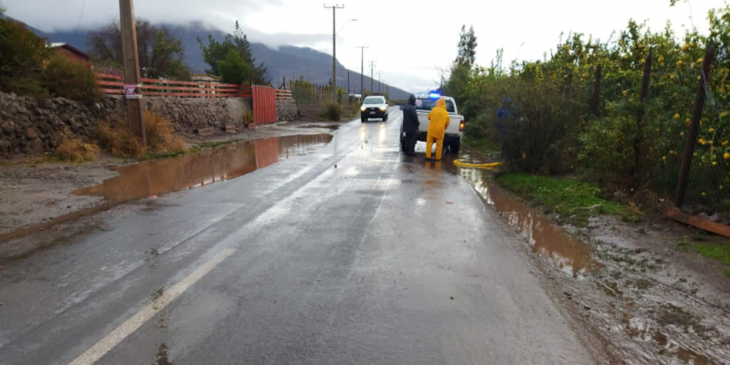 lluvia caída en las comunas de la provincia de Petorca, 15 de julio de 2022