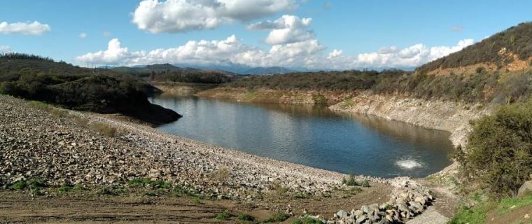 embalse los aromos tras sistema frontal del día 11 de junio 2022