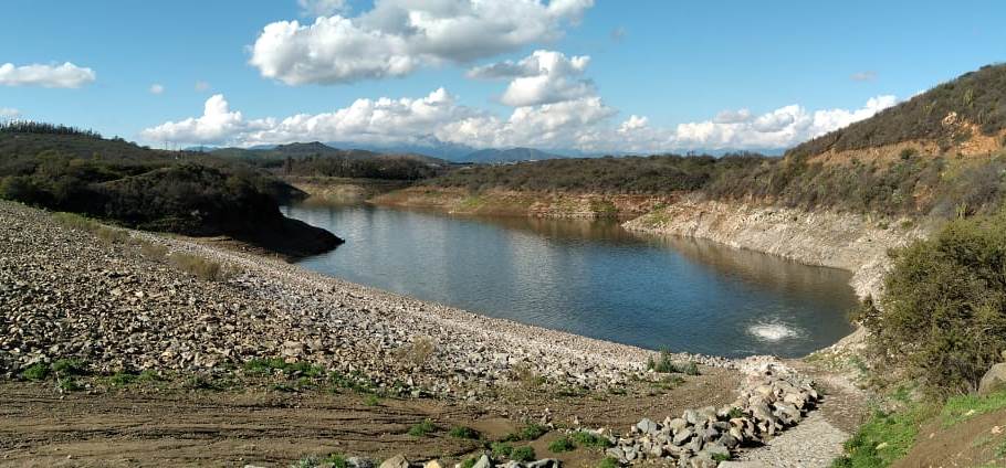 embalse los aromos tras sistema frontal del día 11 de junio 2022