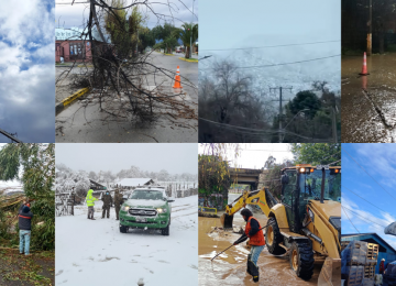 emergencias producidas por la lluvia, viento y nieve en la región de valparaíso jueves 14 de julio
