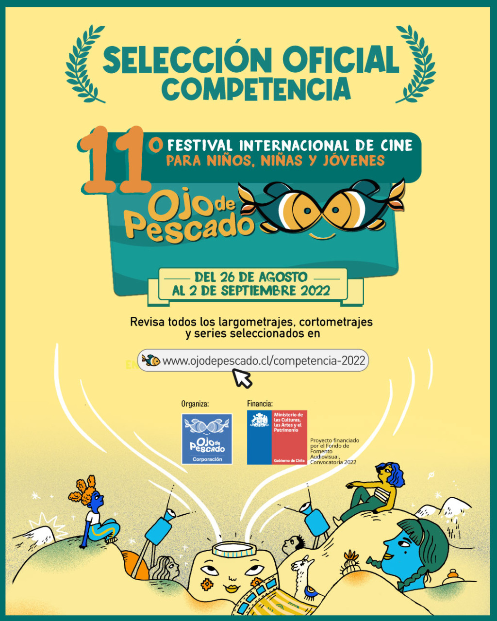 11° Festival de Cine Ojo de Pescado comenzará el 26 de agosto con funciones en Valparaíso