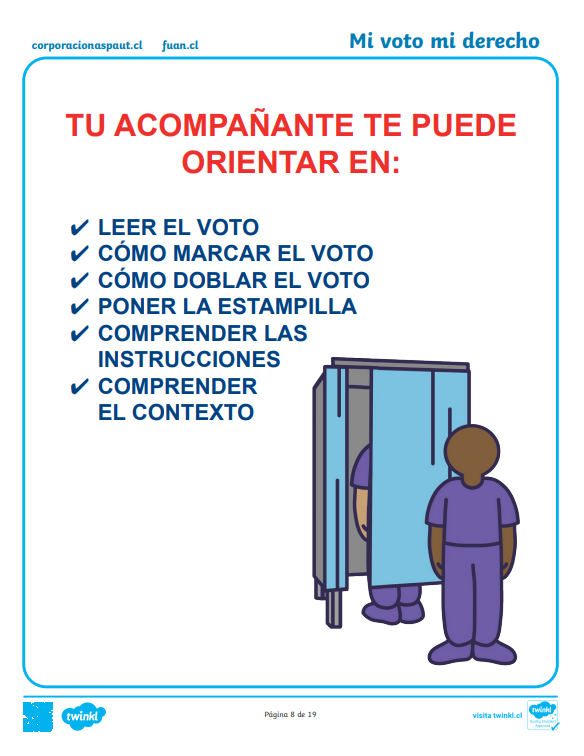 Elaboran guía con orientaciones para votantes con neurodiversidad para el Plebiscito Constitucional