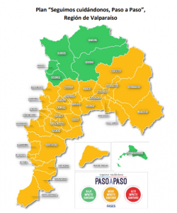 Las fases en que se encuentran las comunas de la Región de Valparaíso desde el 18 de agosto de 2022