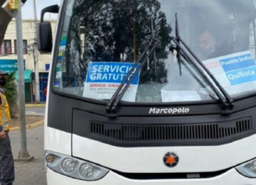 Las rutas que hará el transporte público gratuito en la Región de Valparaíso para el Plebiscito
