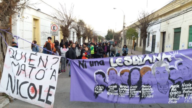 Marcha por justicia por el crimen de Nicole Saavedra en Quillota, junio de 2019