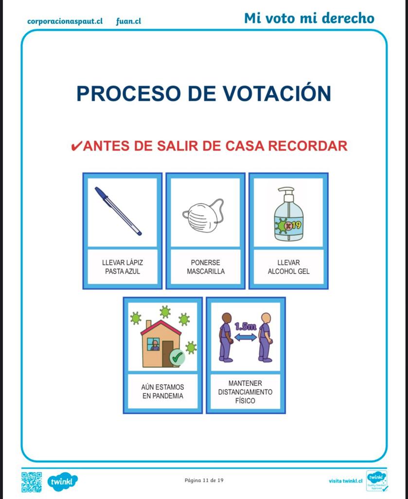 Plebiscito Elaboran guía con orientaciones para votantes con neurodiversidad 