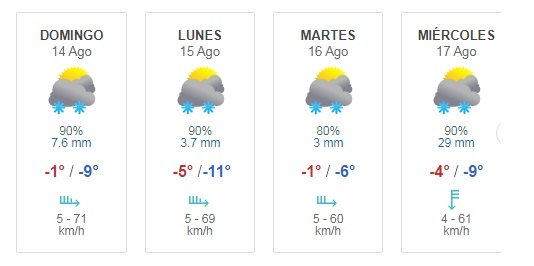 Proyectan nevazones en el Paso Fronterizo Los Libertadores en agosto de 2022
