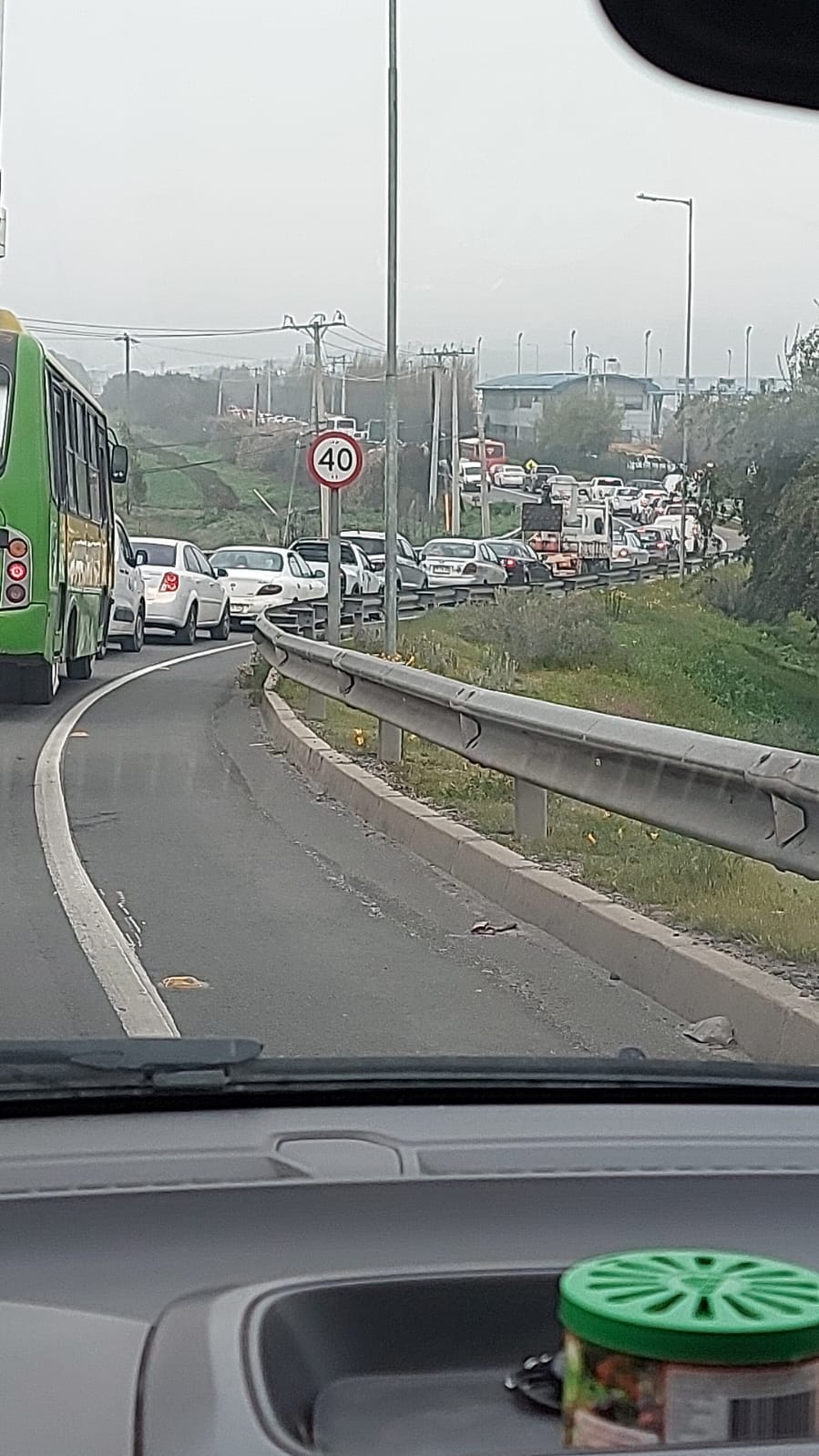 Taco entre Quillota y Limache el día 11 de agosto de 2022 b