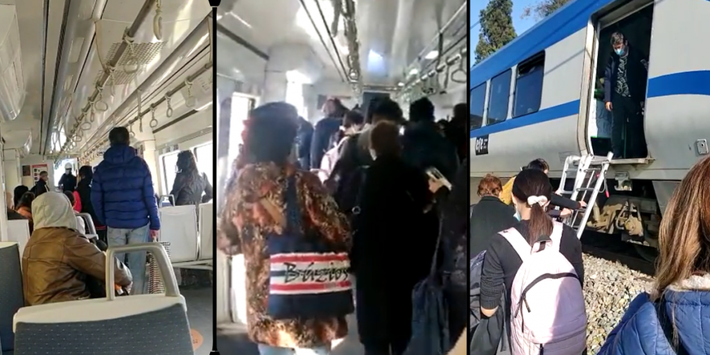 Tren con pasajeros descarriló entre El Salto y Quilpué