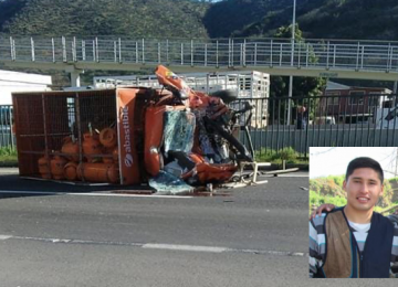 choque camion abastible en nogales