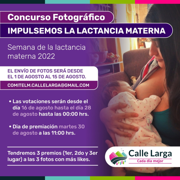 concurso fotográfico de fotografía de calle larga por la lactancia materna