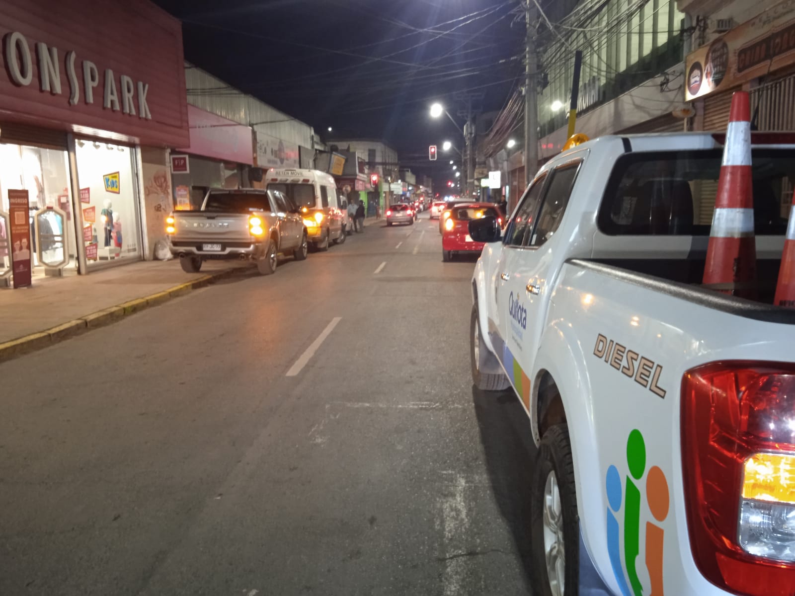 intento de robo en calle prat corte de cables quillota