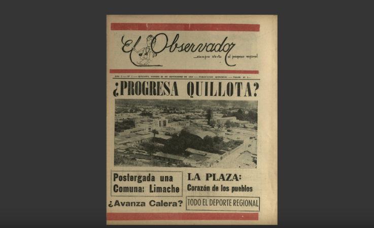 primera edición de El Observador de Quillota