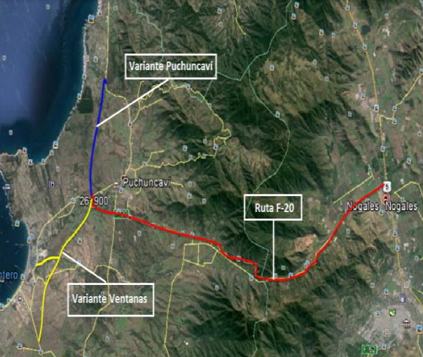 Ampliación ruta Nogales Puchuncaví F20