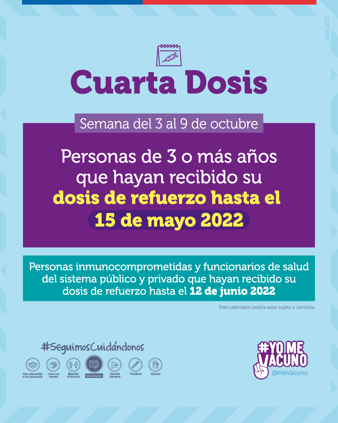 Calendario de vacunación: Niños desde los 3 años ya pueden recibir la cuarta dosis