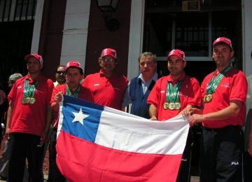 bicampeones de bochas 2006 - discapacidad