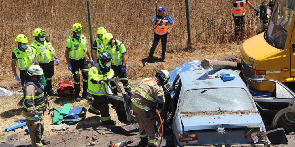 Quillota: Comité Operativo de Emergencia participó en simulacro de accidente grave