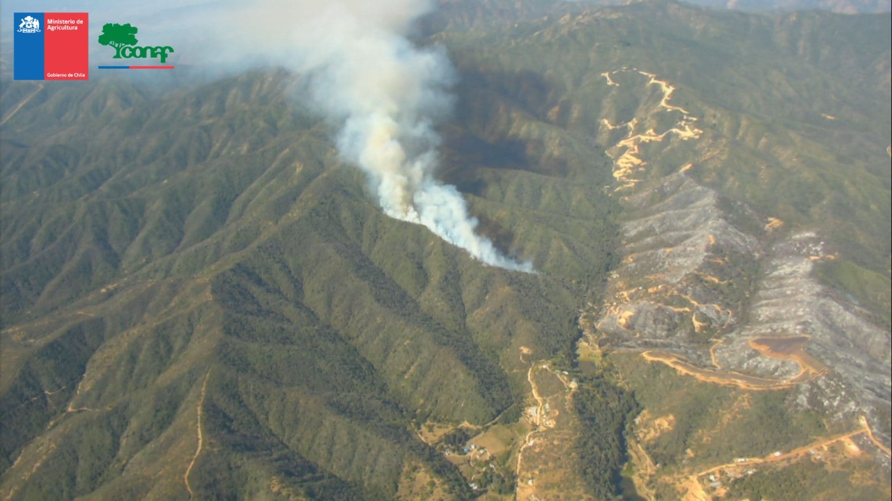 Por amenaza de incendio forestal 26 comunas de la región de Valparaíso en alerta temprana preventiva