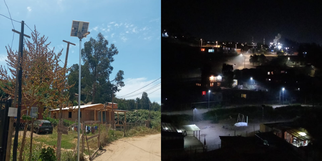 Comunidades rurales de Puchuncaví iluminan sus calles por primera vez gracias a proyecto de alumbrado fotovoltaico