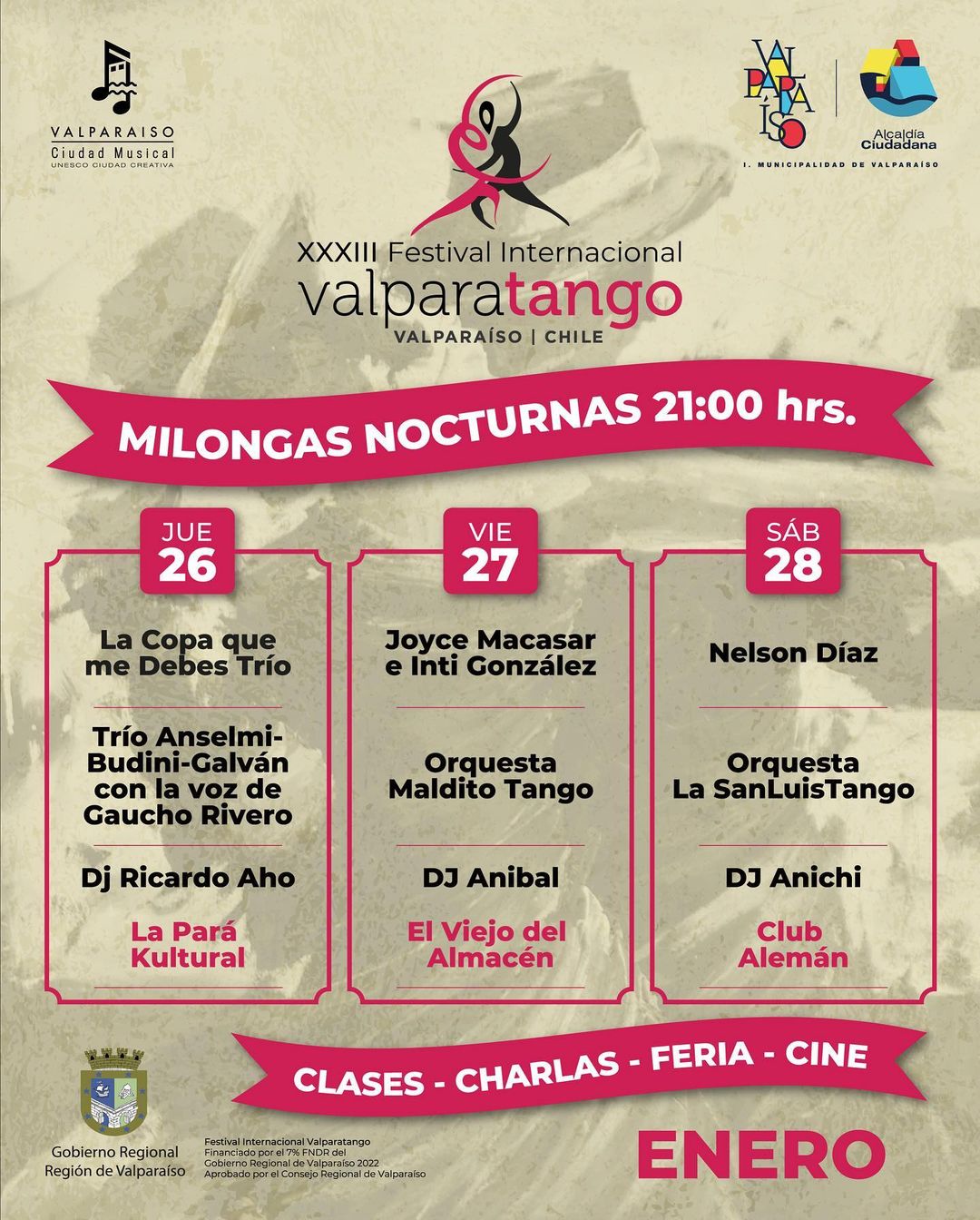 Festival Internacional Valporatango 2023 programación