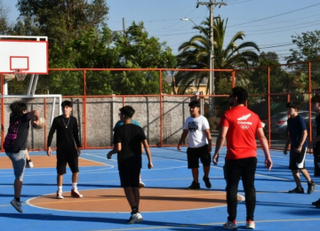 Inauguran multicancha y plazoleta en La Calera