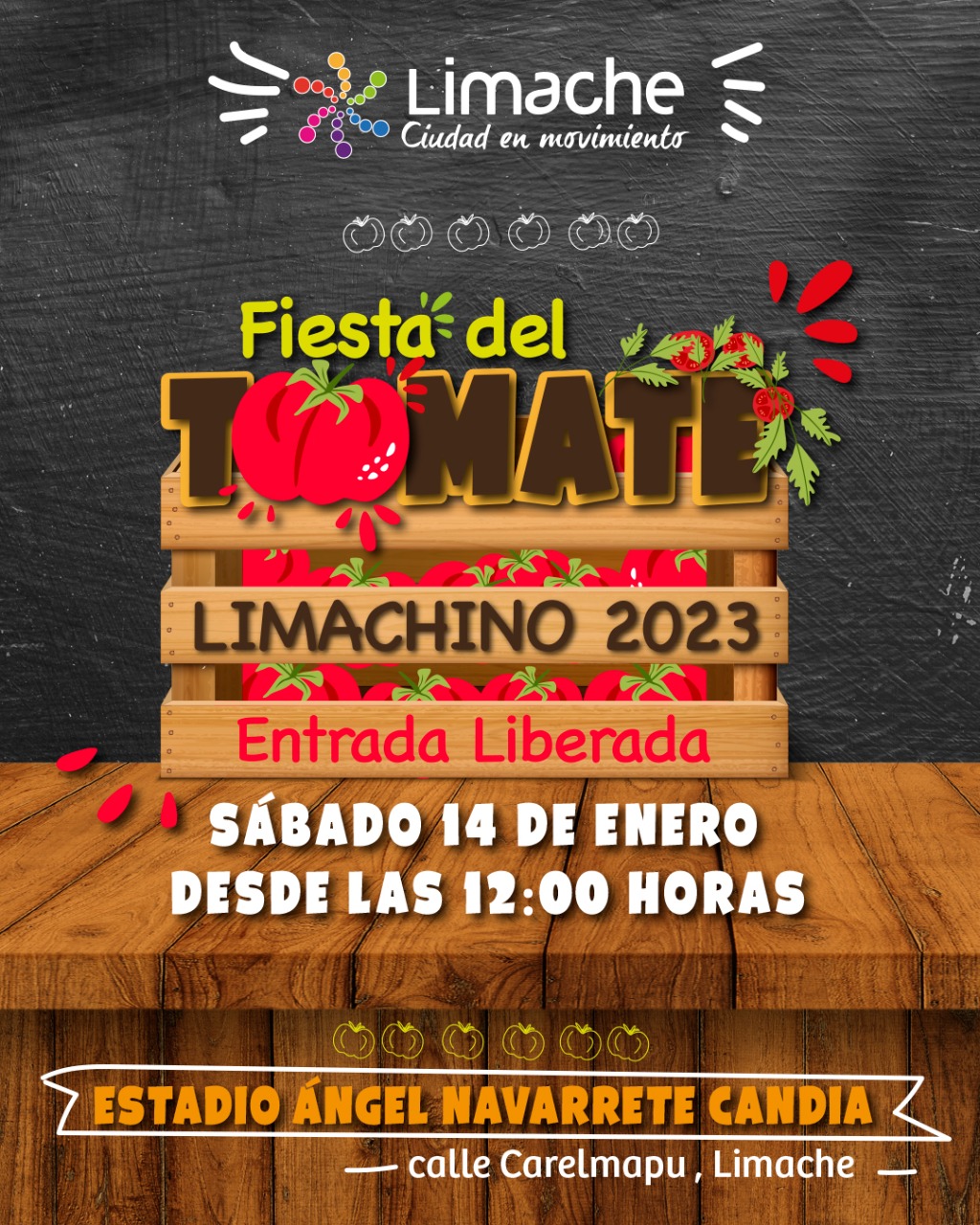 La Fiesta del Tomate vuelve a Limache en enero de 2023