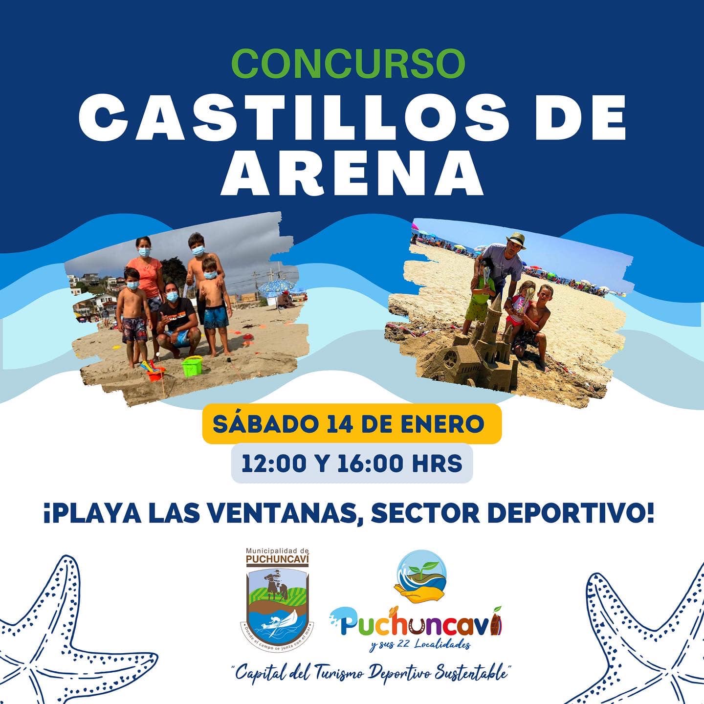 Realizarán concurso de castillos de arena en Puchuncaví