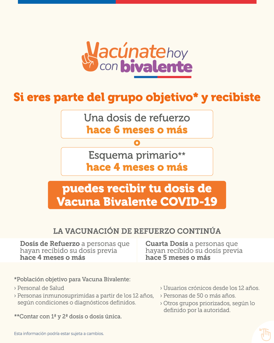 Requisitos para la dosis bivalente Covid 30 de enero de 2023