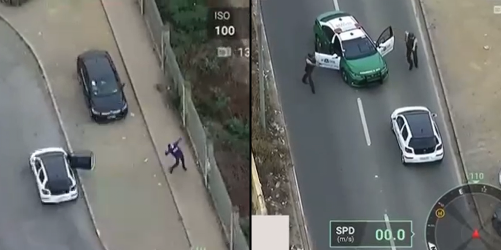 [VIDEO] Dron captó a hombres que intentaron ingresar droga a la cárcel de Valparaíso