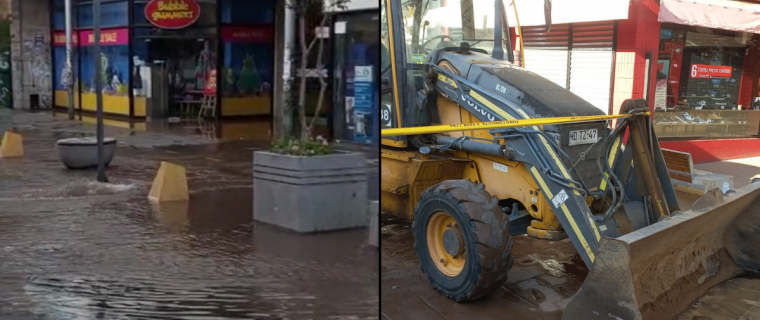 [VIDEO] Rotura de matriz afecta al centro de Quillota