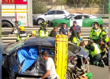 Accidente vehicular en Troncal Sur deja dos fallecidos