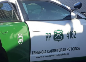 En la ruta 5 Norte chocaron vehículo que habían robado en Zapallar: fueron detenidos