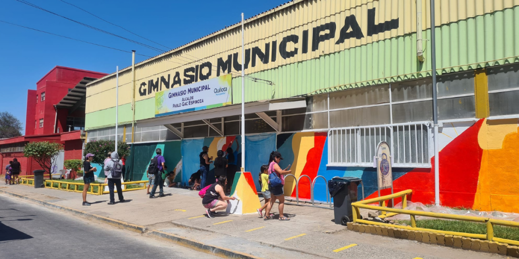 Quillota da la bienvenida a los Juegos Panamericanos 2023 con mural colaborativo