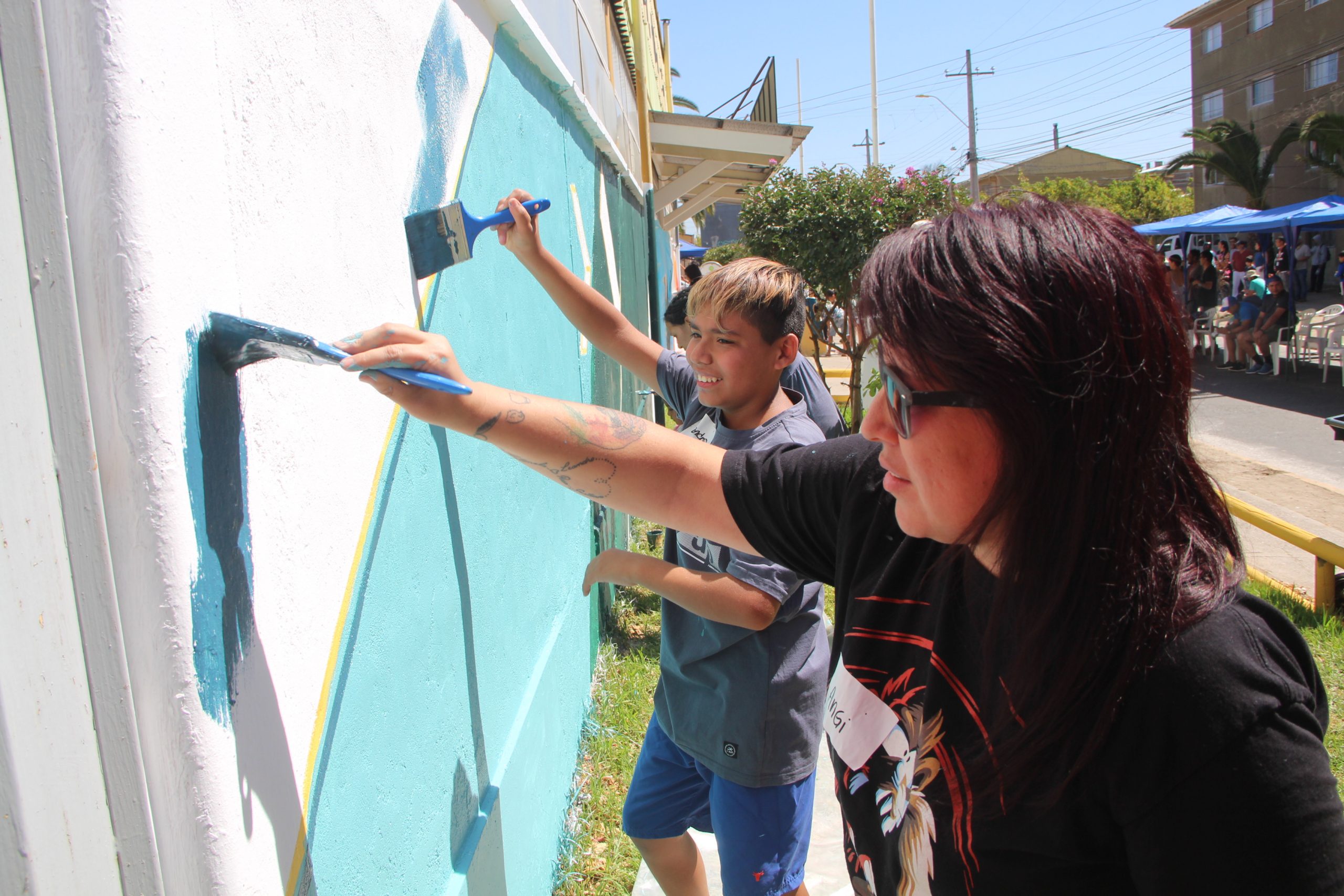 Quillota da la bienvenida a los Juegos Panamericanos 2023 con mural colaborativo