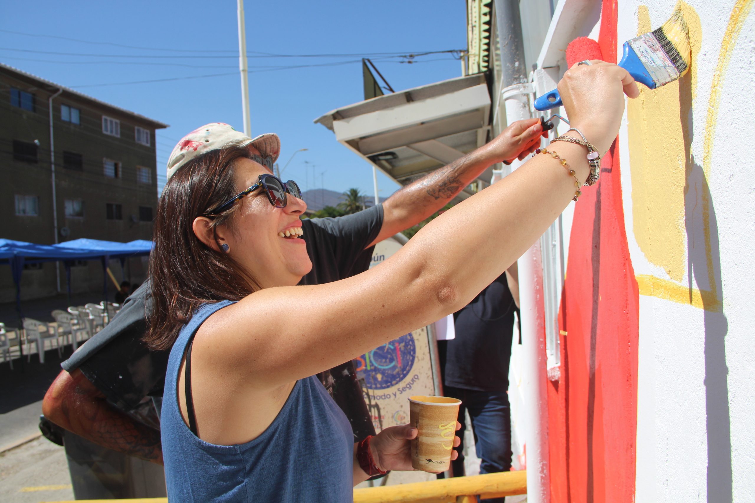 Quillota da la bienvenida a los Juegos Panamericanos y Parapanamericanos 2023 con un mural colaborativo