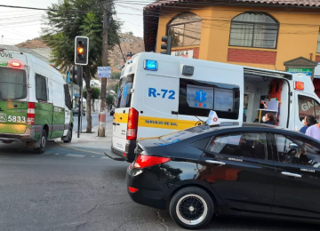Atropellaron a mujer en el centro de La Calera