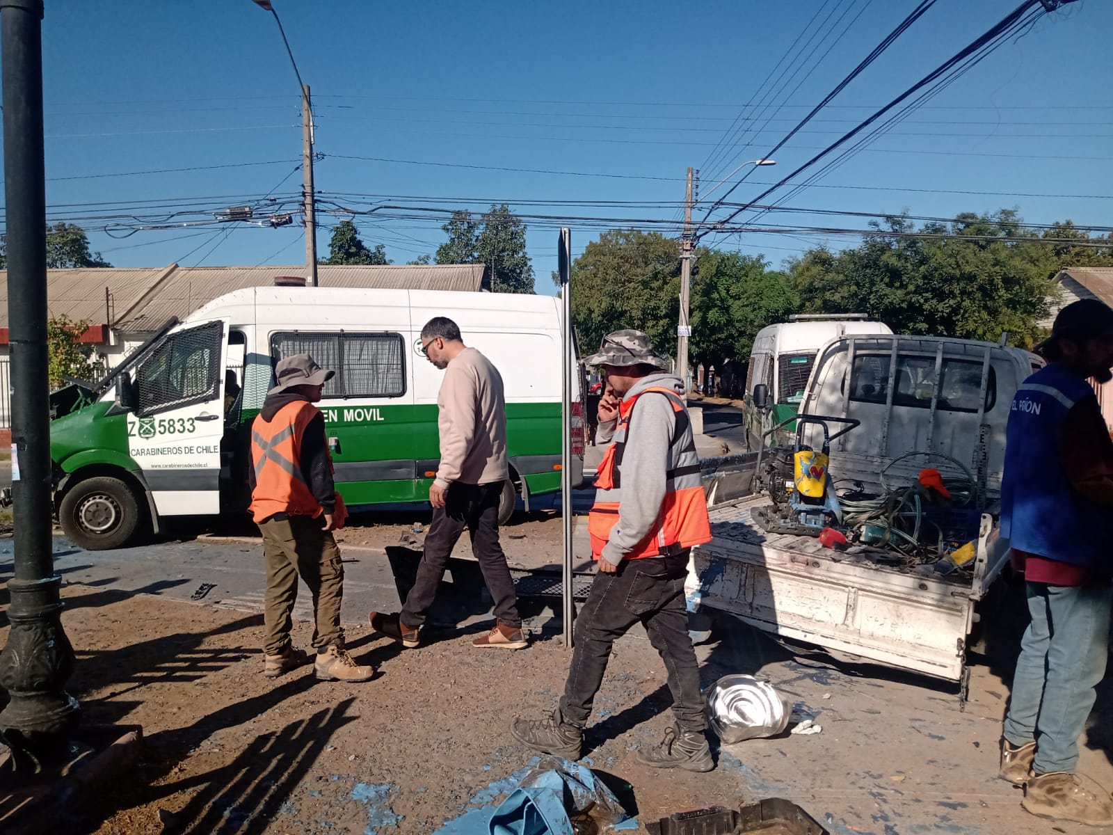 Colisión en La Calera deja a carabineros heridos