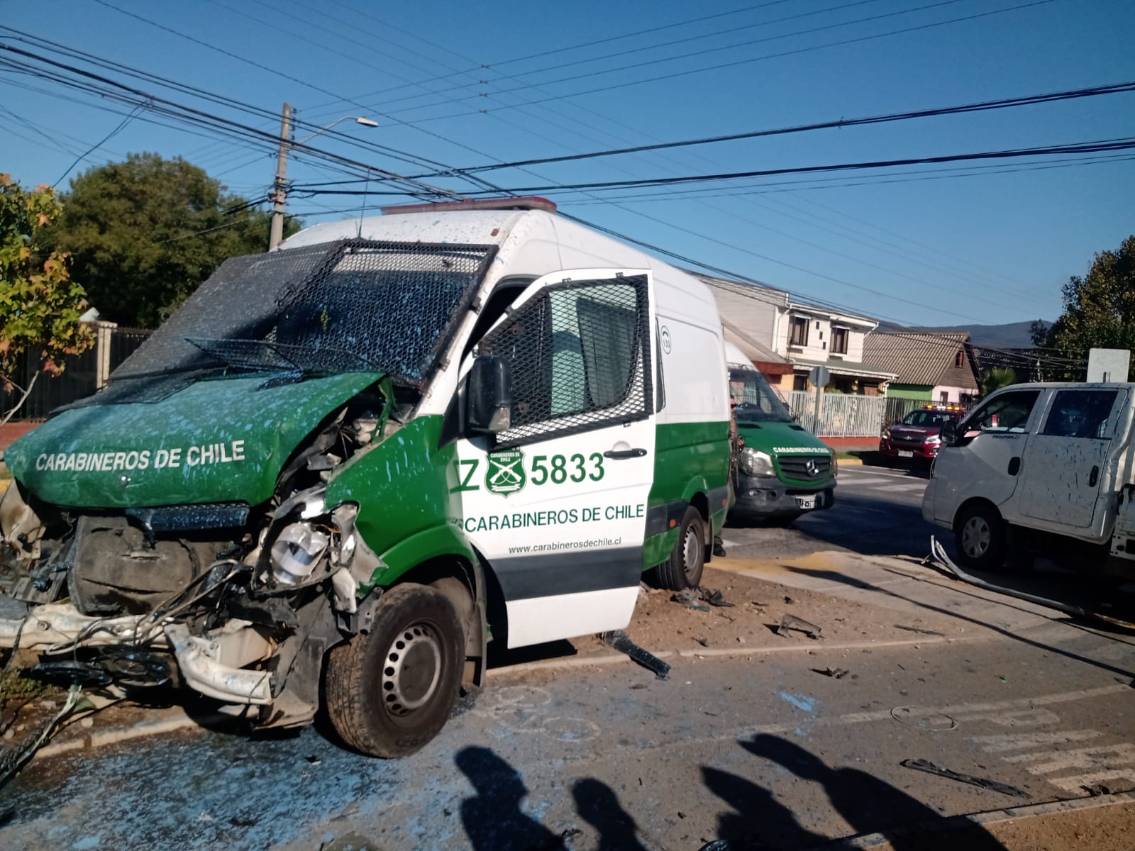 Colisión en La Calera deja a carabineros heridos