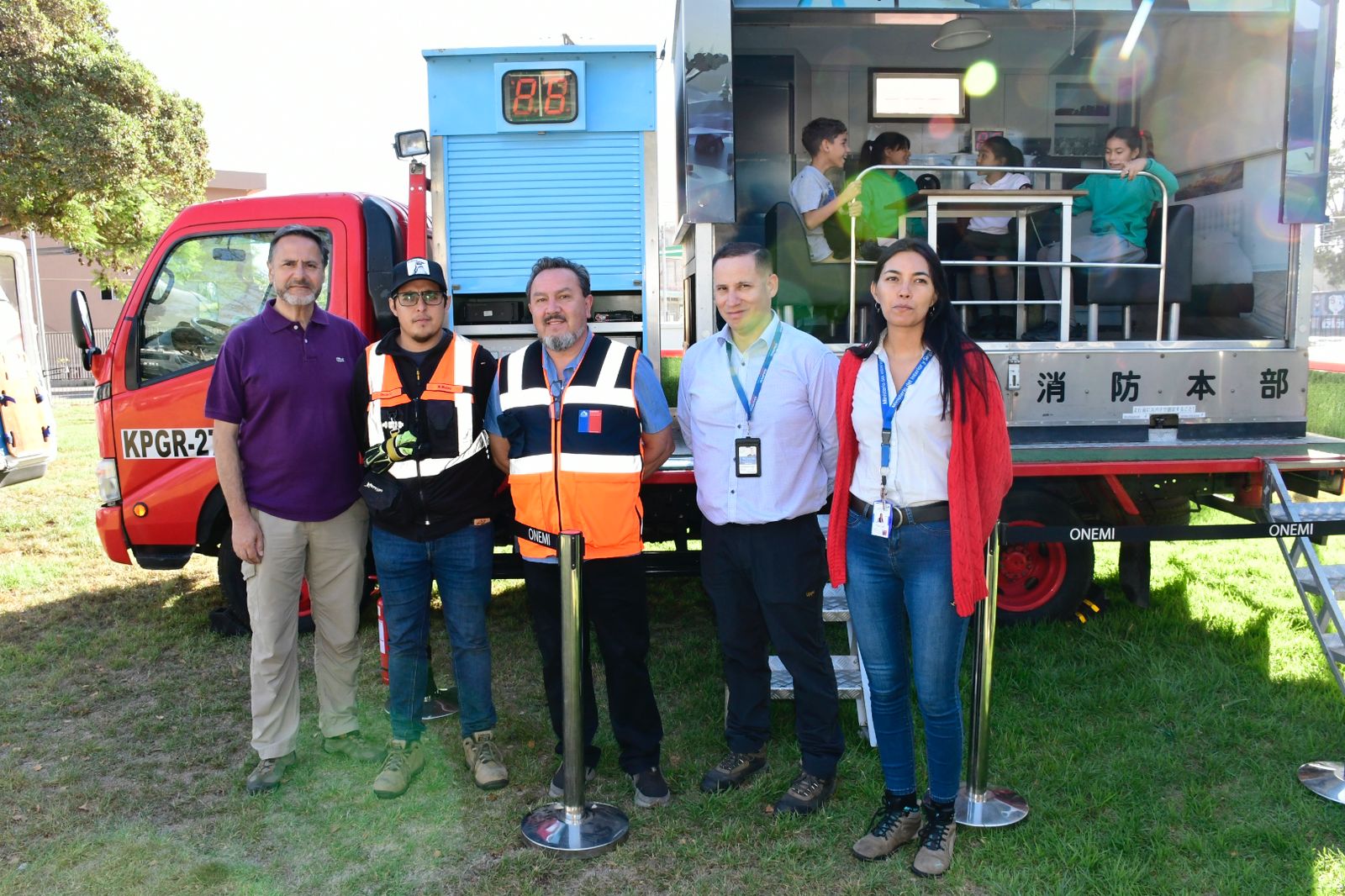 Escolares utilizaron simulador sísmico en La Calera