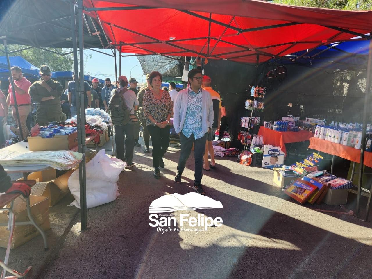 Fiscalización de feria libre en San Felipe